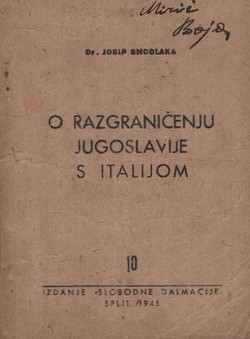 O razgraničenju Jugoslavije s Italijom