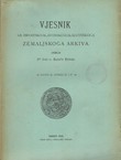 Vjesnik Kr. hrvatsko-slavonsko-dalmatinskoga zemaljskog arkiva XI/3-4/1909