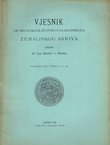 Vjesnik Kr. hrvatsko-slavonsko-dalmatinskoga zemaljskog arkiva XVII/3-4/1915