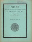Vjesnik Kr. hrvatsko-slavonsko-dalmatinskoga zemaljskog arkiva XVIII/1/1916
