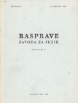 Rasprave Zavoda za jezik 10-11/1984-85