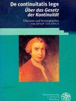 De continuitatis lege / Über das Gesetz der Kontinuität