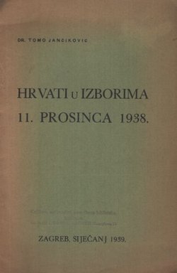 Hrvati u izborima 11. prosinca 1938.
