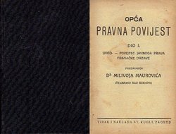 Opća pravna povijest I.