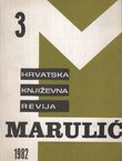 Marulić. Časopis za književnost i kulturu 3/XV/1982