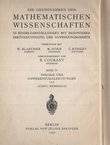 Die grundlehren der Mathematischen Wissenschaften. Theorie der Differentialgleichungen