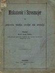 Miškatović i Strosmajer ili pravda božja ovdje na zemlji