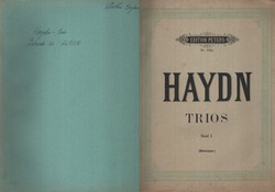 Trios für Piano, Violine und Violoncell Band 1.