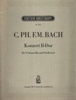 Konzert B-Dur für Violoncello und Orchester WV 171