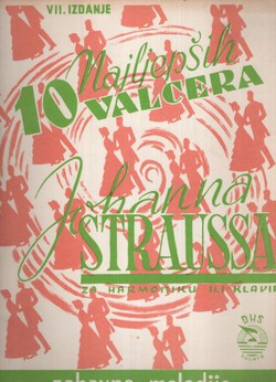 10 najljepših valcera Johanna Straussa za klavir ili harmoniku (7.izd.)