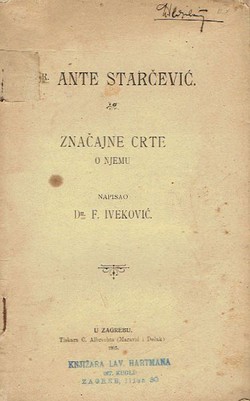 Dr. Ante Starčević. Značajne crte o njemu