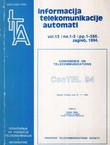 Conference on Telecommunications ConTEL 94 (Informacija, telekomunikacija, automati 13/1-3/1994)