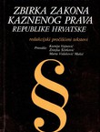 Zbirka zakona kaznenog prava Republike Hrvatske (5.izmj.izd.)