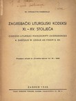 Zagrebački liturgijski kodeksi XI. XV. stoljeća