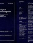 Collegium Antropologicum 19/1/1995