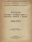 Povijest filozofijske i teologijske nastave u Isusovačkoj akademiji u Zagrebu 1633.-1773.