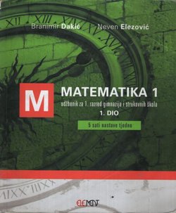 Matematika 1. 1.dio