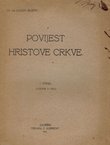 Povijest Hristove crkve I. (godina 1-313.)