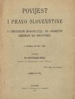 Povijest i pravo slovenštine u crkvenom bogoslužju, sa osobitim obzirom na Htrvatsku I. 863-1248