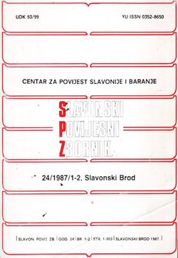Slavonski povijesni zbornik 24/1-2/1987