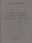 Pučko školstvo i franjevci Provincije Presvetoga Otkupitelja