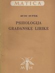 Psihologija građanske lirike