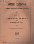 Bratski razgovor o grčkome odijeljenju ili poziv na sjedinjenje II. O prvenstvu sv. Petra