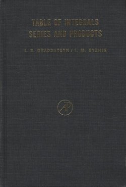 Table of Integrals, Series and Products (4th Ed.)