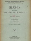Glasnik Hrvatskoga prirodoslovnoga društva XXXI/I/1919