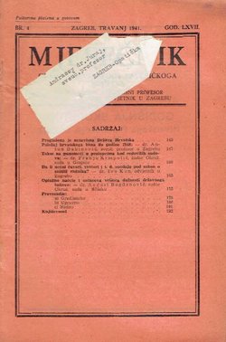 Mjesečnik. Glasilo Hrvatskoga pravničkoga društva LXVII/4/1941