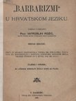 "Barbarizmi" u hrvatskom jeziku (2.izd.)