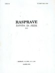 Rasprave Zavoda za jezik XVI/1990