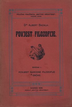 Povjest filozofije I. Povjest narodne filozofije grčke