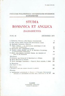 Studia romanica et anglica zagrabiensia 40/1975