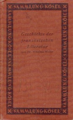 Geschichte der französischen Literatur (3.Aufl.)