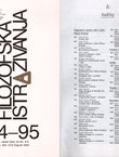 Filozofska istraživanja 94-95/2004