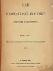 Rad JAZU. Knjiga CXXIV. Filologičko-historički i filosofičko-juridički razred XLIII/1895