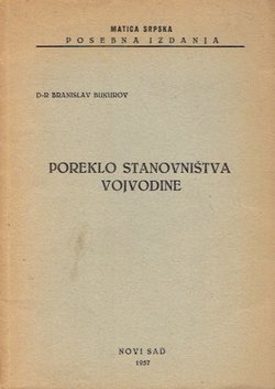Poreklo stanovništva Vojvodine