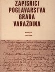 Zapisnici poglavarstva grada Varaždina II. 1592-1596