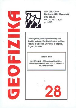 M.E.E.T.I.N.G. - Mitigation of the Effect of Earthquakes in Towns and in INdustrial ReGional Districts  (Geofizika 28/1/2011)