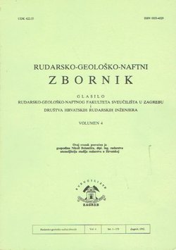 Rudarsko-geološko-naftni zbornik 4/1992