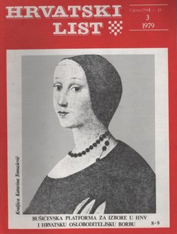Hrvatski list II/3 (8)/1979