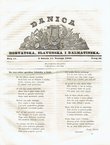 Danica horvatska, slavonska i dalmatinska 15/IX/1843