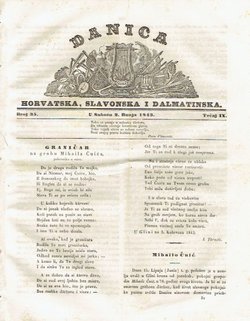 Danica horvatska, slavonska i dalmatinska 35/IX/1843