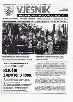 Vjesnik Hrvatskoga Narodnog Vijeća 5/1987