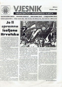 Vjesnik Hrvatskoga Narodnog Vijeća 4/1988