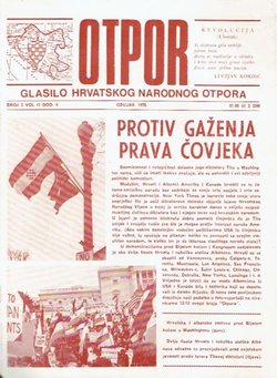 Otpor. Glasilo Hrvatskog Narodnog Otpora 3/1978