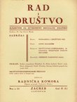 Rad i društvo. Mjesečnik za suvremenu socijalnu politiku II (I)/10 (6)/1941