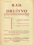 Rad i društvo. Mjesečnik za društvovno-gospodarstvenu politiku II/1/1942