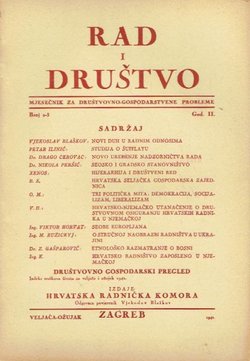 Rad i društvo. Mjesečnik za društvovno-gospodarstvenu politiku II/2-3/1942